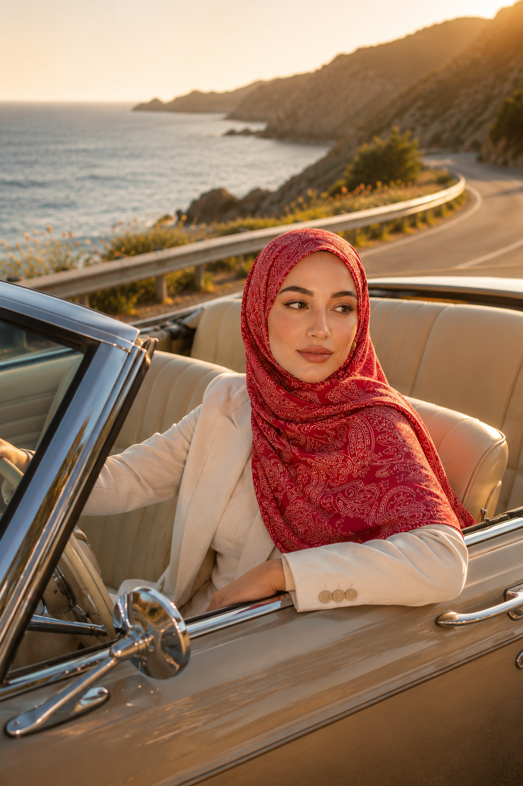 Rami Pamuk Şal Dantel Desen