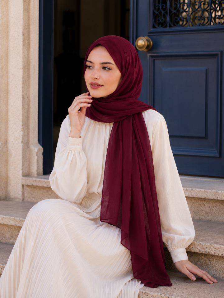 Rami Şal Düz Renk