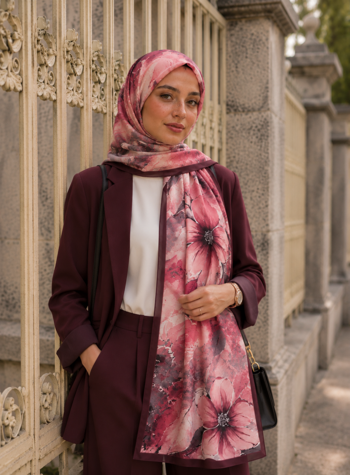 Riva Pamuk Şal Flower